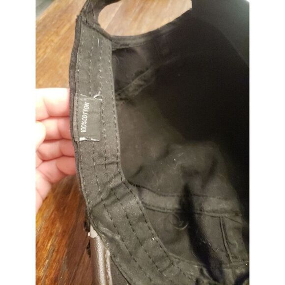 Hat unisex  black 100 cotton black - Picture 4 of 4